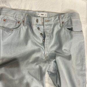 Straight, mid rise Mango jeans